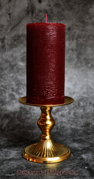 Hexenshop Dark Phönix Durchgefärbte Altarstumpenkerze Rot ø 60 x 120 mm